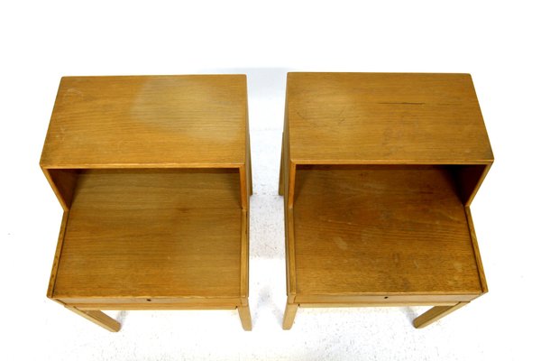 Casino Bedside Tables by Sven Engström & Gunnar Myrstrand for Tingströms, Sweden, 1960s, Set of 2-GEK-1111902