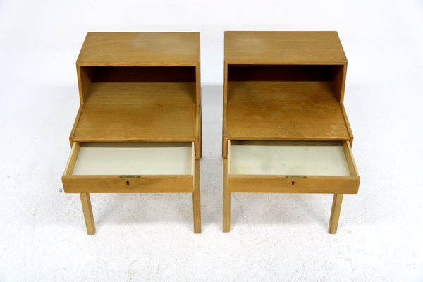 Casino Bedside Tables by Sven Engström & Gunnar Myrstrand for Tingströms, Sweden, 1960s, Set of 2-GEK-1111902