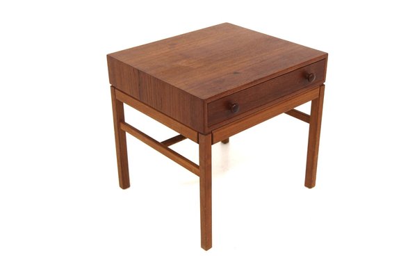 Casino Teak Bedside Table from Engström & Myrstran, Sweden, 1960s-GEK-1748070