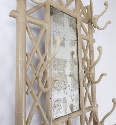 Cast Iron and Bamboo Coat Rack, France, 1900s-JG-1796357