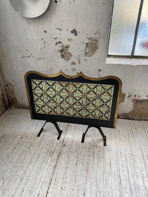 Cast Iron and Ceramic Firewall, 1950s-LCU-2024755