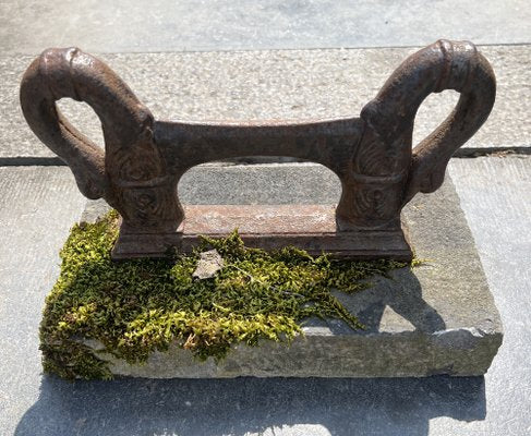 Cast Iron Boot Scraper on Bluestone, 1900s-WZZ-1766047