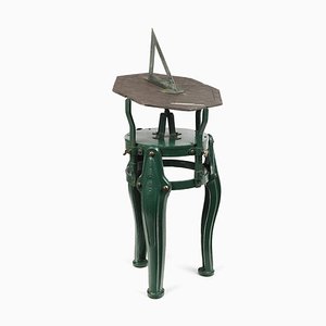 Cast Iron Table with Sundial Slate Engraved-NQ-722721