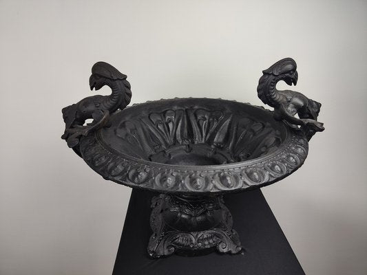 Cast Iron Vase with Griffins, 19th-Century-GKV-1336652