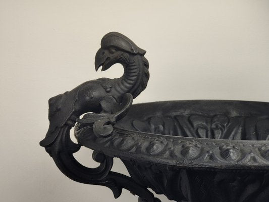 Cast Iron Vase with Griffins, 19th-Century-GKV-1336652