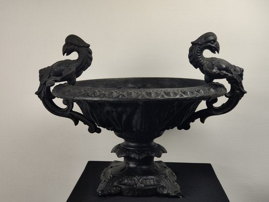 Cast Iron Vase with Griffins, 19th-Century-GKV-1336652