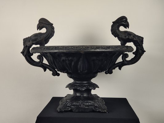 Cast Iron Vase with Griffins, 19th-Century-GKV-1336652