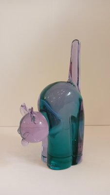 Cat-Shaped Glass Sculpture by Archimede Seguso, Murano, Italy, 1950s-TKR-1821822