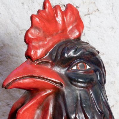 Catalan Folklore Paper Mache Rooster Head, 1980-WM-1166854