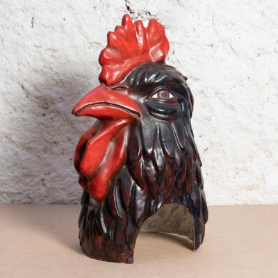 Catalan Folklore Paper Mache Rooster Head, 1980-WM-1166854