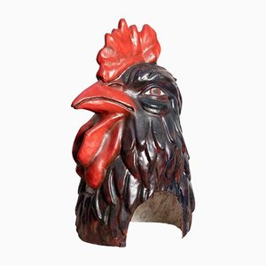 Catalan Folklore Paper Mache Rooster Head, 1980-WM-1166854