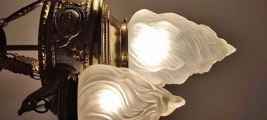 Catalan Modernist Ceiling Lamp, 1930s-RGF-964963