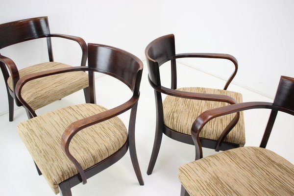 Catalog H-224 Chairs by Jindřich Halabala, Czechoslovakia, 1930s, Set of 4-TZ-1329338