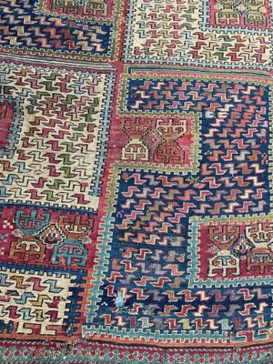 Caucasian Verneh Embroidered Kilim-YMM-1061754