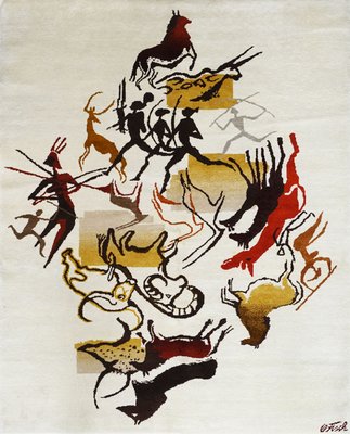 Cavernas Serie Rug by Olga Fisch, 1950s-RDZ-1300272