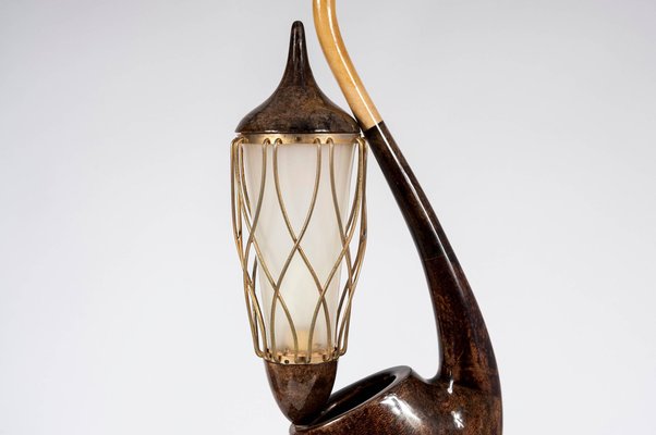 Ceci N'est Pas Une Pipe Table Lamp by Aldo Tura-NJJ-955138