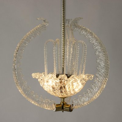 Ceiling Lamp by Fritz Kurz for Orrefors, 1940s-NL-1425871