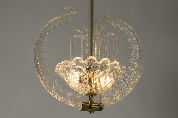 Ceiling Lamp by Fritz Kurz for Orrefors, 1940s-NL-1425871