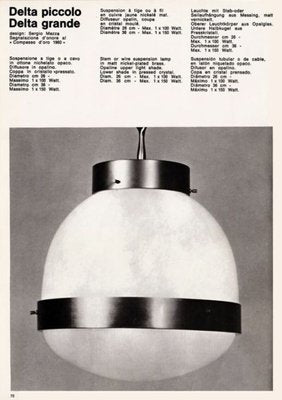 Ceiling Lamp by Sergio Mazza for Artemide, 1960s-FIP-775418