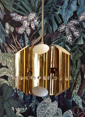 Ceiling Lamp in Brass, 1970s-BPJ-1382800