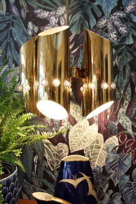 Ceiling Lamp in Brass, 1970s-BPJ-1382800