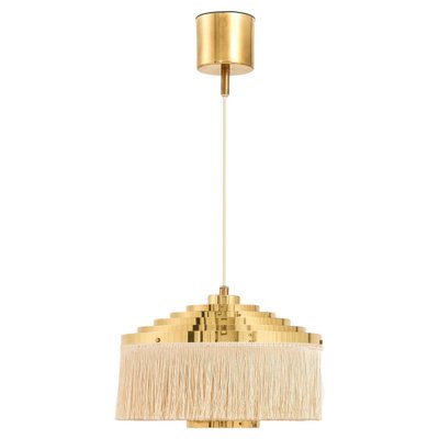 Ceiling Lamp in Brass and Silk Fringes by Hans-Agne Jakobsson, 1950s-SC-1796796