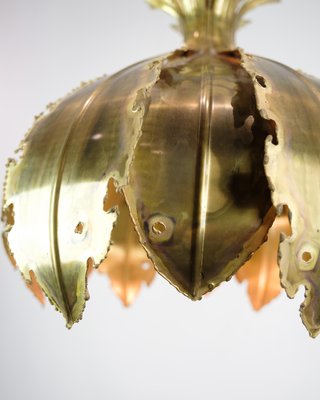 Ceiling Lamp in Brass attributed to Sven Aage Holm Sørensen, 1960s-UY-1813958