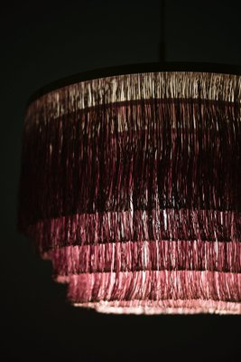 Ceiling Lamp in Brass with Silk Fringes attributed to Hans-Agne Jakobsson, 1960s-SC-1819607