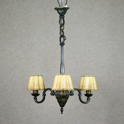 Ceiling Lamp in Casted Bronze, Sweden, 1930s-RNM-1447004