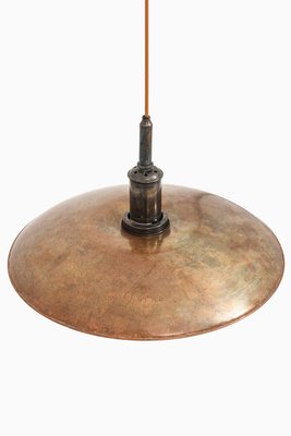 Ceiling Lamp in Copper and Glass attributed to Poul Henningsen, 1930s-SC-2035086