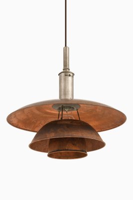 Ceiling Lamp in Copper and Nickel-Plated Steel attributed to Poul Henningsen, 1920s-SC-1819609