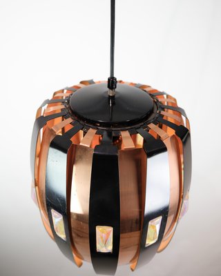 Ceiling Lamp in Copper by Verner Schou for Coronell Elektro, 1970s-UY-1813957