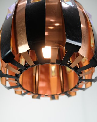 Ceiling Lamp in Copper by Verner Schou for Coronell Elektro, 1970s-UY-1813957