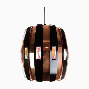 Ceiling Lamp in Copper by Verner Schou for Coronell Elektro, 1970s-UY-1813957