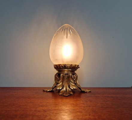 Ceiling Lamp in Gilded Bronze and Crystal, Early 20th Century-FAX-2017426