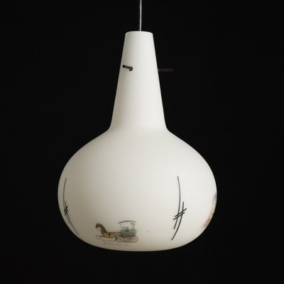 Ceiling Lamp in Glass, Italy, 1960s-VMM-1693703