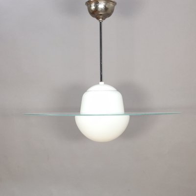 Ceiling Lamp in Glass Saturnus, 1930s-SGX-1130446