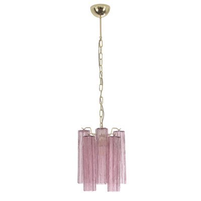 Ceiling Lamp in Glass Trunks Amethyst Color of Murano, 1990s-MPO-1722205