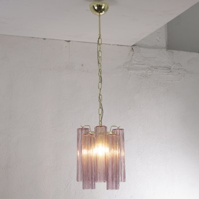 Ceiling Lamp in Glass Trunks Amethyst Color of Murano, 1990s-MPO-1722205