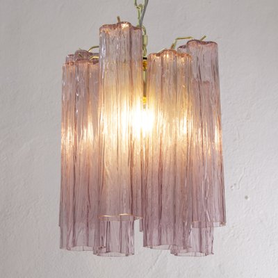 Ceiling Lamp in Glass Trunks Amethyst Color of Murano, 1990s-MPO-1722205