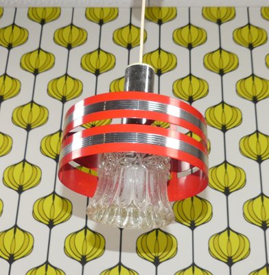 Ceiling Lamp in Metal & Glass, 1970s-AFE-1755684