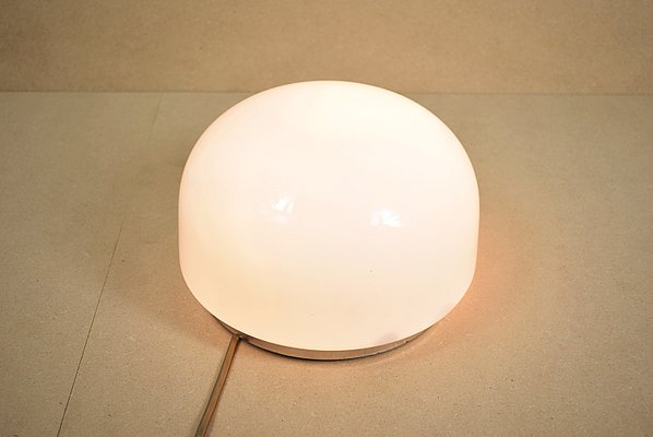 Ceiling Lamp in Milky Opal Glass, 1970s-NXX-2028217