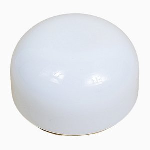 Ceiling Lamp in Milky Opal Glass, 1970s-NXX-2028217