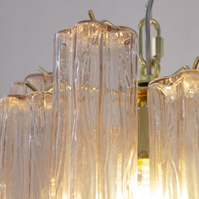 Ceiling Lamp in Murano Pink Glass Trunks, 1990s-MPO-1722207