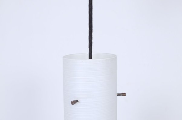 Ceiling Lamp in White and Sandblasted Glass, 1950s-XSG-770608