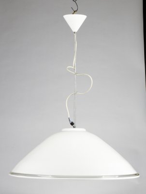 Ceiling Lamp in White Milk Glass, 1990s-RAQ-876486