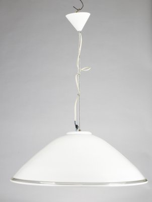 Ceiling Lamp in White Milk Glass, 1990s-RAQ-876486