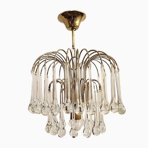 Ceiling Lamp with Crystals from Venini, Italy, 1970s-RGF-1162408