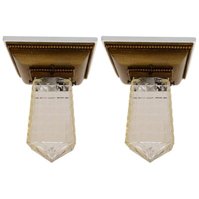 Ceiling Lamp with Cut Glass, Set of 2-SPD-1130497