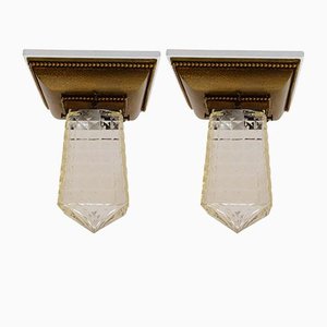 Ceiling Lamp with Cut Glass, Set of 2-SPD-1130497